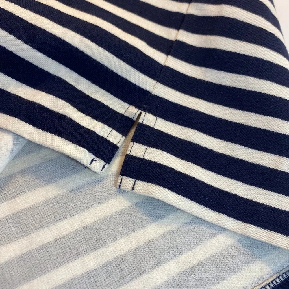 J.Crew Relaxed Striped Top Long Puff Sleeve